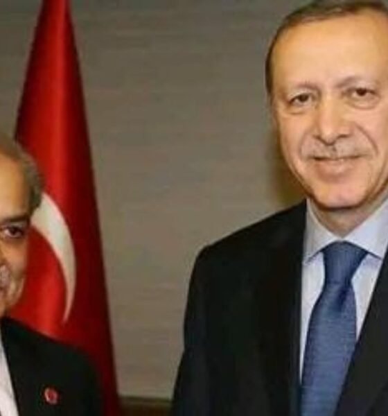 وزیراعظم شہباز شریف اور ترک صدر رجب طیب اردوان ٹیلیفونک رابطے کے دوران عید کی مبارکباد کا تبادلہ کر رہے ہیں