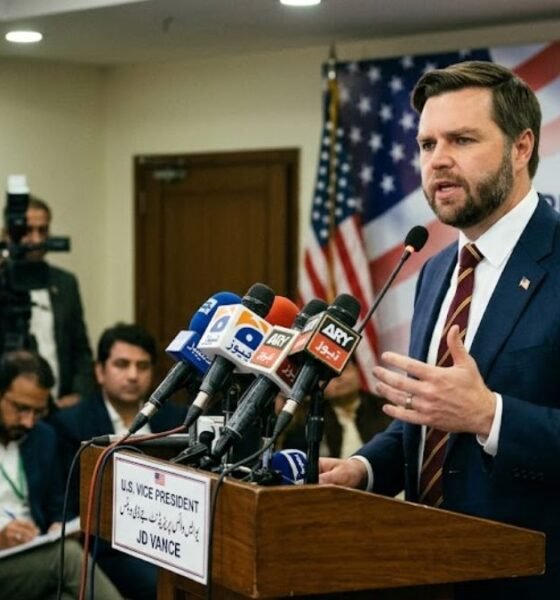 امریکی نائب صدر جے ڈی وینس ایران معاہدے سے متعلق بیان دیتے ہوئے