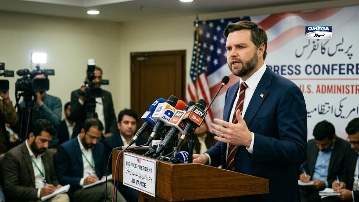 امریکی نائب صدر جے ڈی وینس ایران معاہدے سے متعلق بیان دیتے ہوئے